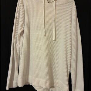 LOFT Ivory Textured Knit Sweater size large